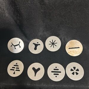 VTG Hamilton Beach Super Shooter Replacement Cookie Discs Set of 8